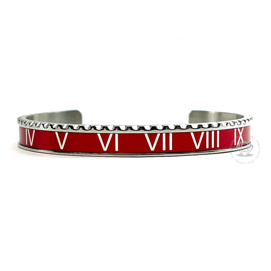 Silver Roman Speed Red Bracelet