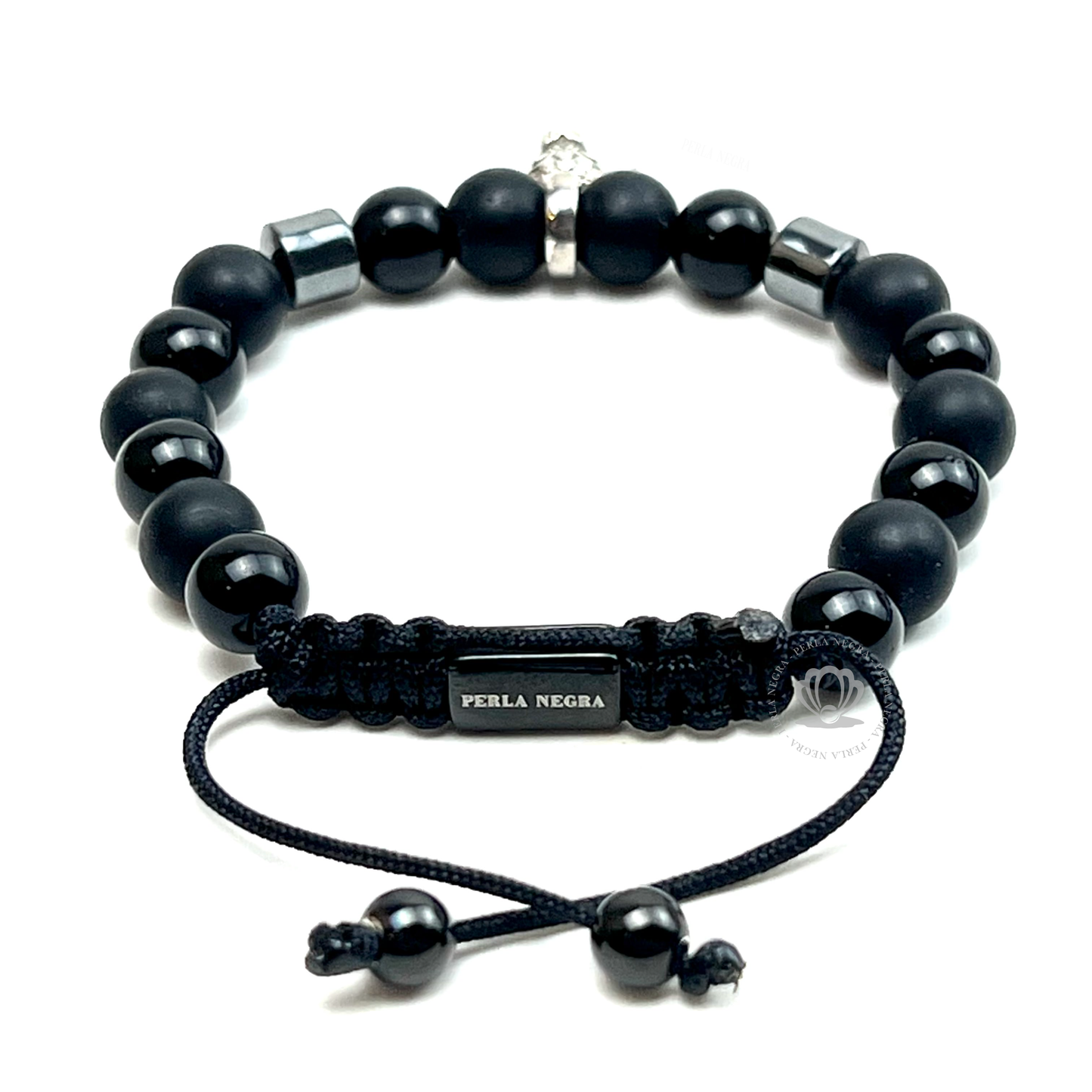 Silver Bull & Hematite Bracelet "Modelo Unico"