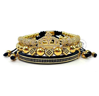 Woman Luxury Yellow Gold Crown Set