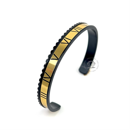 Rhodium Roman Speed Gold Bracelet