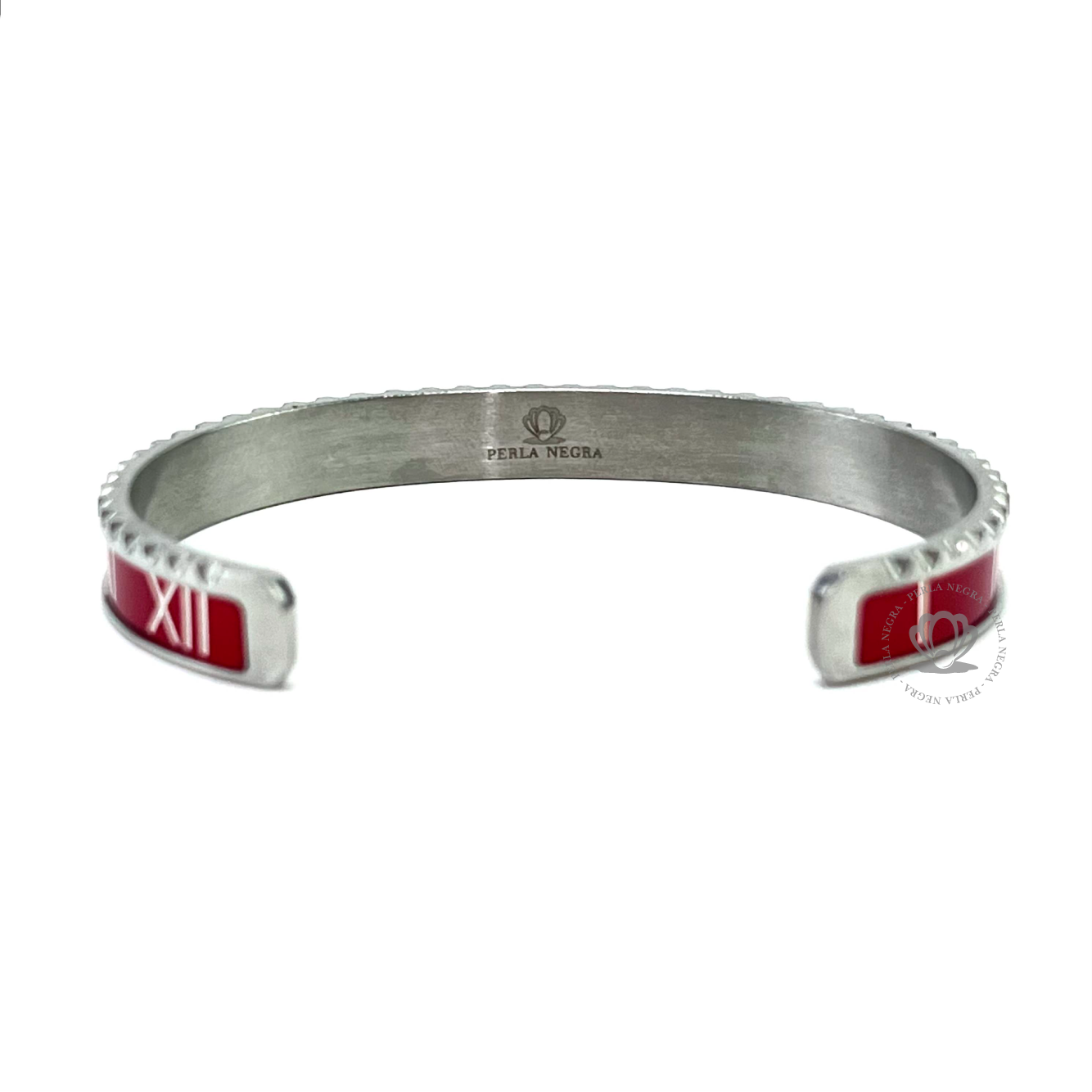 Silver Roman Speed Red Bracelet