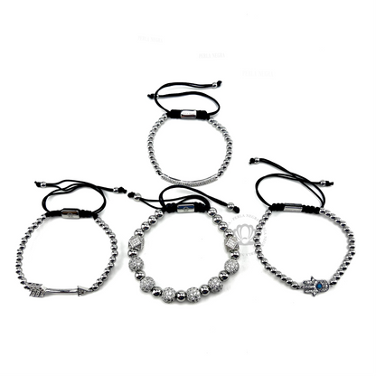 White Gold & Clear Cz Women Set